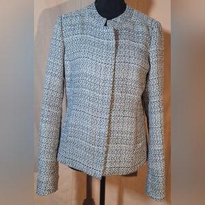 NYDJ Black and White Tweed Blazer